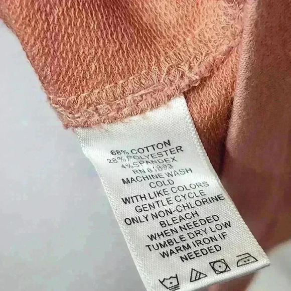 d&Co. Denim + Company pink long sleeve studded top size XXS - Picture 7 of 7